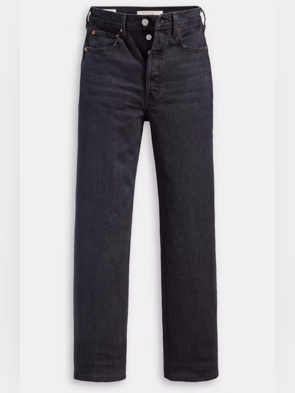 Levi’s Ribcage Straight Ankle Jeans Black Rinse